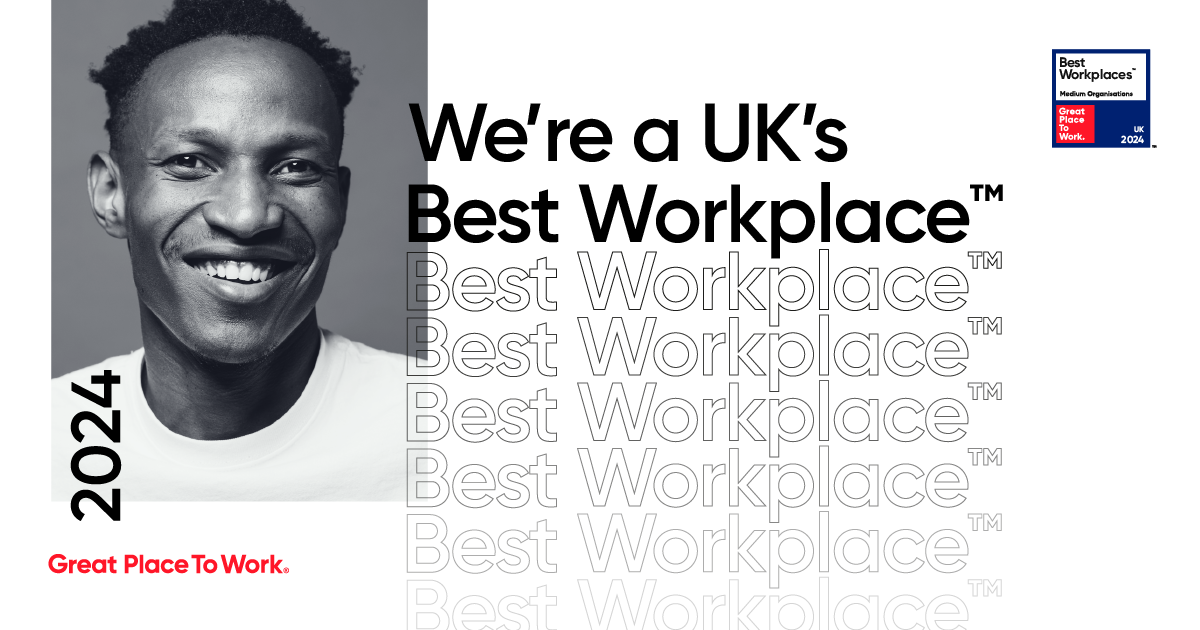 We are proud to announce that we have been named among the UK’s Best Workplaces™ 2024 List by Great Place To Work. 